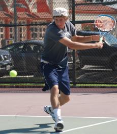 Sophomore team captain Clark Coble was sidelined for the singles matches but manged to win his doubles match against Long Beach Tuesday. The Warriors won 6-1 and will travel to Riverside tomorrow.