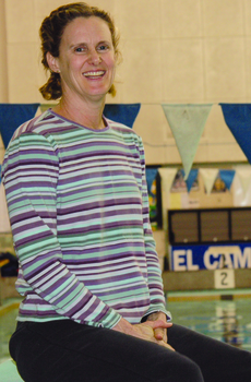 EC professor and former swim coach Traci Granger set a record in the 50-meter butterfly at the Southern Pacific Masters Association in Long Beach.