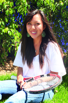 Tennis captain Eunice Na, 19, has provided leadership as the only returning player through a difficult season.