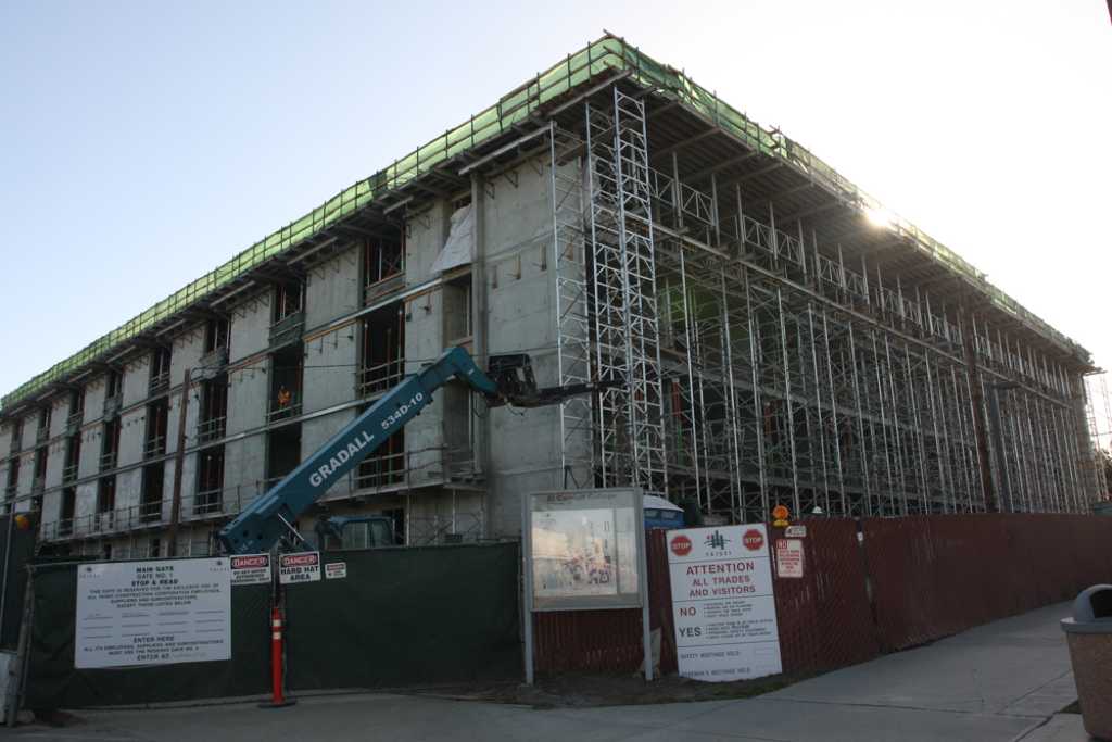 The MBHS building is proceeding on schedule and should be finished later this year, but the building won’t be ready for students until spring 2012.                 