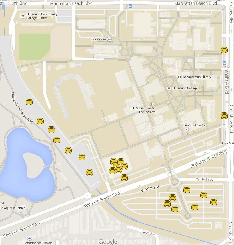 Map+of+reported+hit-and-run+incidents+on+campus+since+spring+2014.