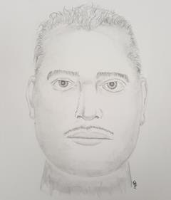 Composite sketch of the man who allegedly robbed a student at gunpoint in Lot F.
Photo credit: El Camino Police Department