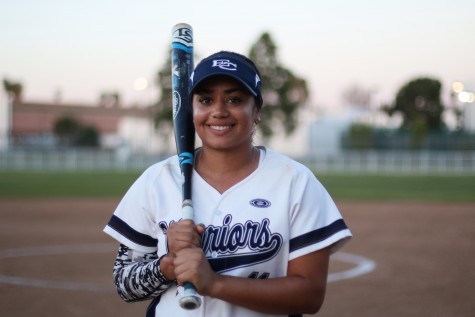 Maleigha Quintero is the third baseman and catcher for the softball team. She leads the team with a total of 12 hits and nine RBIs in eight games played this season.