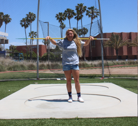 Nicole Clark finished the season as conference champion in the javelin. Photo credit: Brandon Park