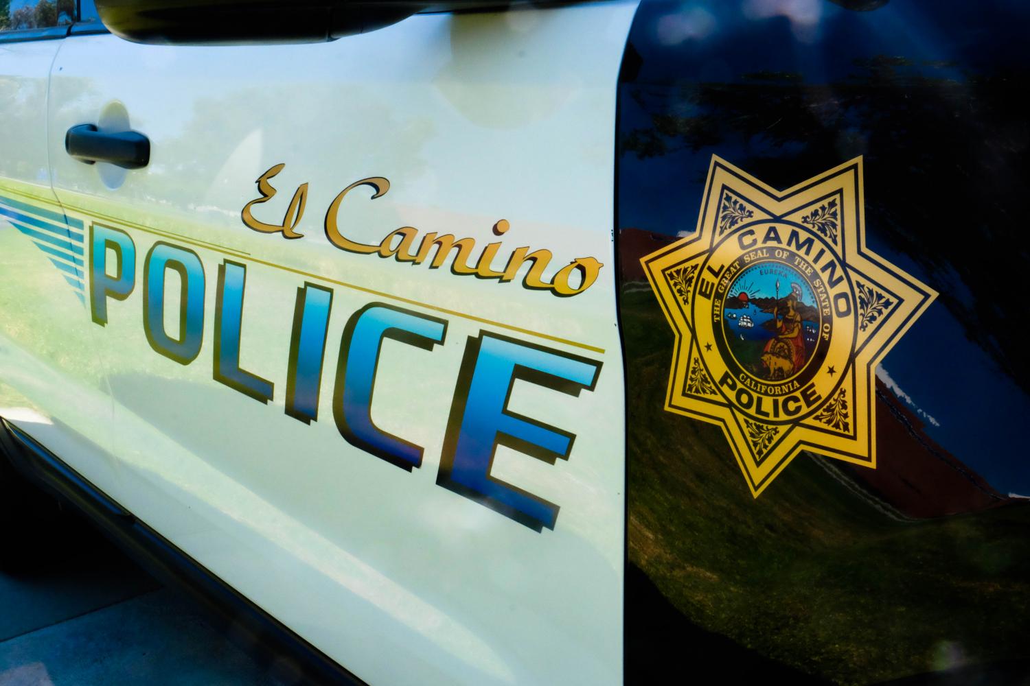 An El Camino Police Departments vehicle parked on campus. Photo credit: Emma Dimaggio