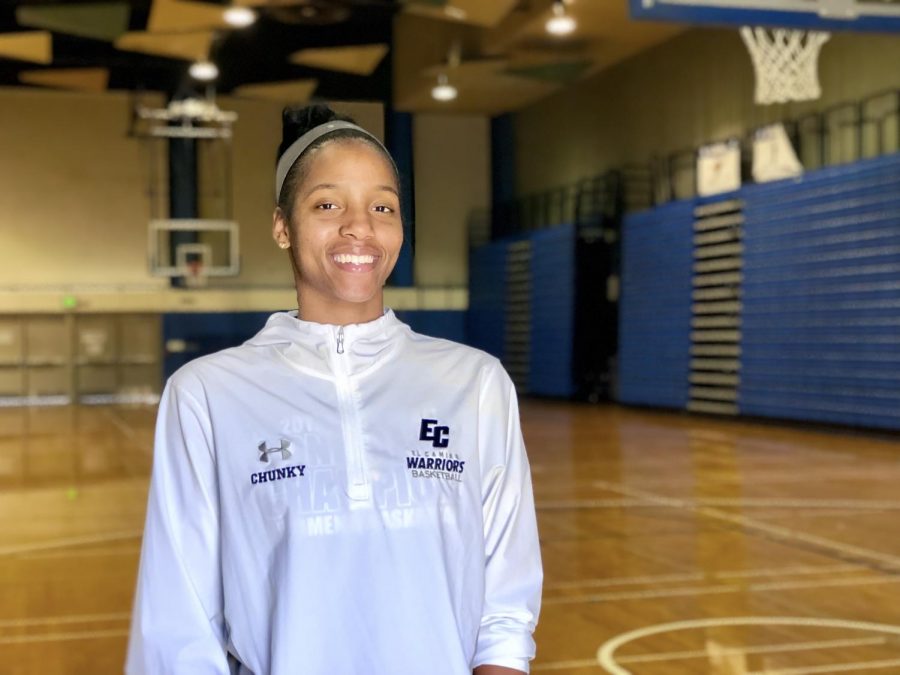 Sophomore, Kayla Bibb, 21, film major has played foreward for EC womens basketball for two seasons, gathering multiple trophies and awards including SCC Player of the Year.