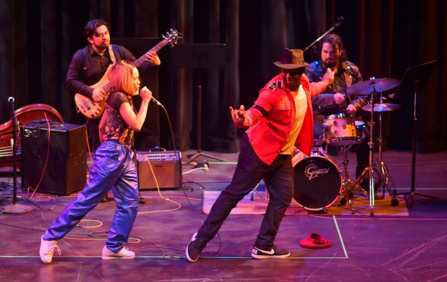 Honey Bluu (voice) and Lionel Taplin (dance) perform Love of My Lifeby Erykah Badu. Photo credit: Jack Kan