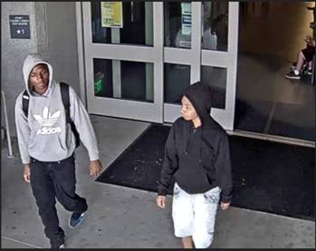 A photo of the alleged suspects from the campus advisory.