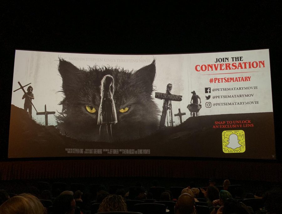 Advanced screening of Pet Sematary playing at Pacific Theatres, Los Angeles, on Apr. 3, 2019. 
This is the second film adaptation of Stephen Kings novel with the same name. The Union was invited by the the marketing team at Paramount Pictures. Photo credit: Kevin Caparoso