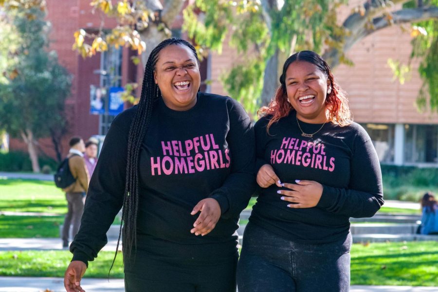 Jazmin Anderson, left, 20, biotechnology major and China Oseguera, right, 19, public health major started their Instagram page on Oct. 22, 2018, to bring awareness to their community on the rising issue of homelessness.
Rosemary Montalvo/The Union