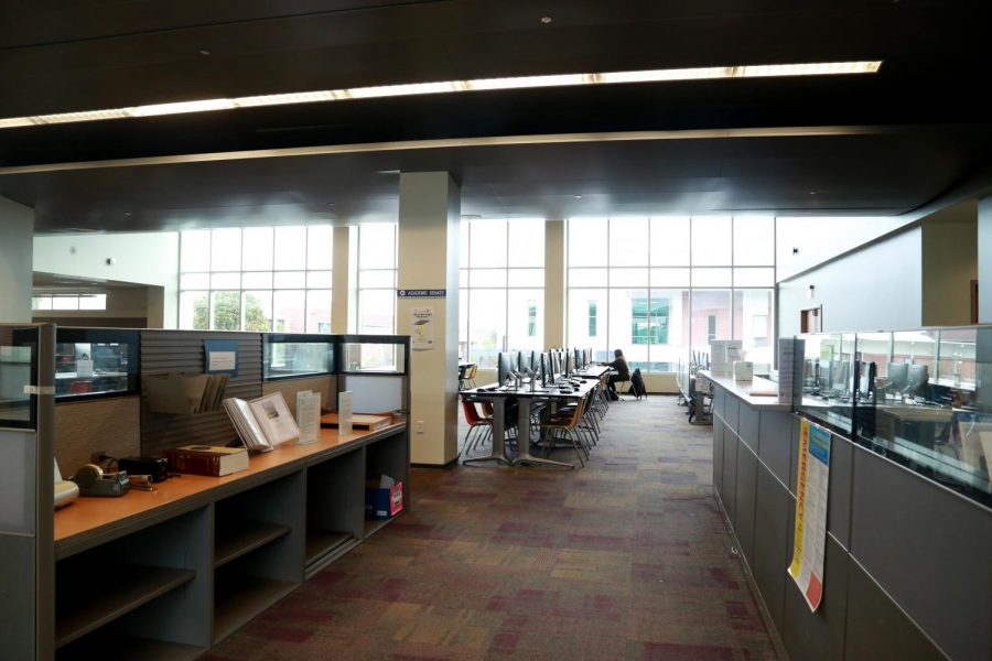 The Schauerman Library is one of the few resources still open to students at El Camino College. In-person lectures have moved online for the rest of the spring semester as well as the entire summer session. Mari Inagaki/The Union