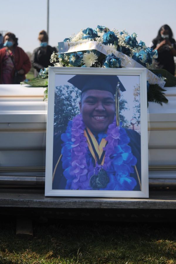 Juan Miranda, the former editor-in-chief for Warrior Life Magazine, was celebrated and buried during his funeral on Friday, April 9, at Inglewood Park Cemetary. (Jaime Solis/ Warrior Life)