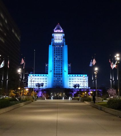 The front side of city hall of Los Angeles, where El Camino College alumnus Fawad Assadullah works. (Photo by Manuel Guzman/ Warrior Life)