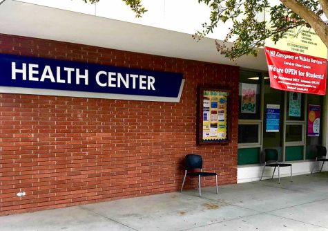 A sign that reads No emergency or walk-in services hangs above the El Camino College Health Center window on Monday, Oct. 4. Registered nurses who have been hired by El Camino work for the center and try to help students with preventive and physical care they may need. Nicholas Broadhead/The Union