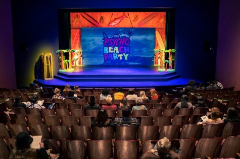 Charles Busch's Psycho Beach Party opens for a night of laughter and joy for both the cast members and audience on Saturday, Oct 16, 2021. Photo by Shawn Rodriguez/The Union