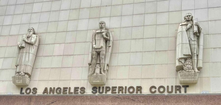 A civil complaint was filed by a former El Camino College police cadet on Sept. 11, 2019 with the Superior Court of California, County of Los Angeles, Stanley Mosk Courthouse (pictured here on Dec. 2 in downtown L.A.) The former cadet is suing El Camino College District, El Camino College Police Department, and former ECCPD sergeant Dalfiery Toruno for damages. Toruno was found by ECC to be in violation of district policies regarding nondiscrimination and sexual and gender-based misconduct. Photo by Kim McGill/The Union