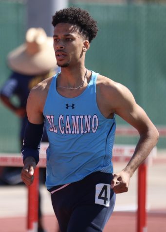 James Neely runs the 1500m at the LBCC Viking Invitational in Long Beach on Friday, March 11. Neely placed 4th overall, clocking in at 4:28.57. The Warriors will be at the RCC Open at Riverside City College in Riverside on March 18. Photo by Greg Fontanilla/The Union