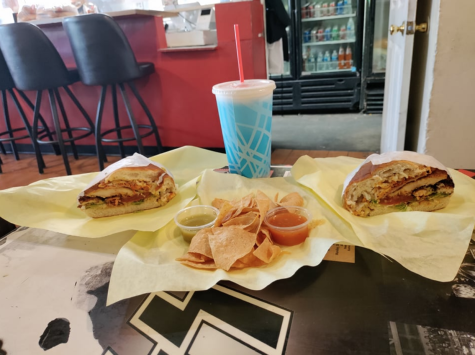 One of the titular Alexander’s World Famous Tortas on display, this dine-in customer in particular ordered a “Caprichosa torta” on Friday, November 4, 202. Delfino Camacho | The Union.