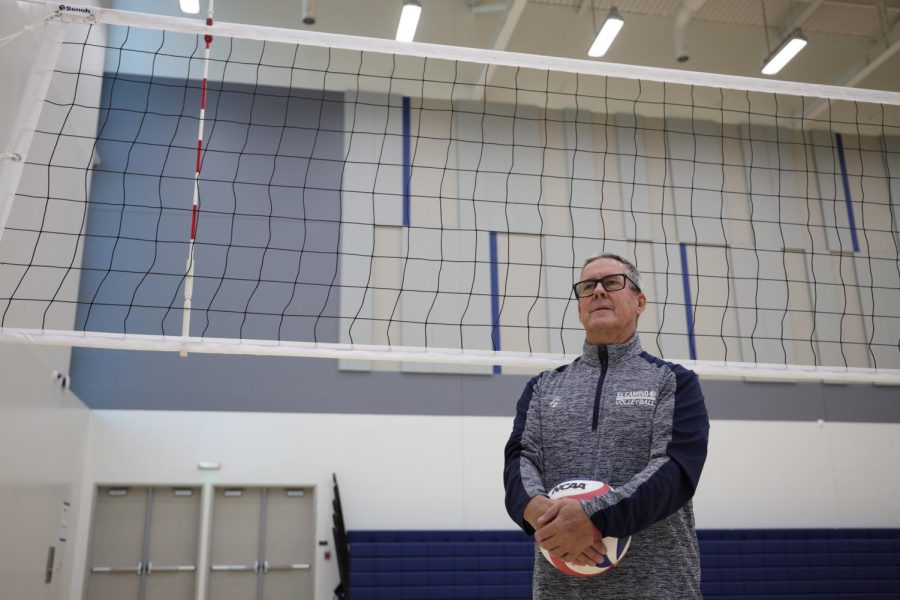 El Camino College mens volleyball Head Coach Richard Dick Blount looks to next season to win the state championship. The warriors ended the season as the No. 4 seed in the Western State Conference. (Greg Fontanilla | Warrior Life)