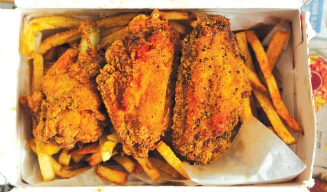 Lemon pepper wings is one of 12 flavors Fyrebird offers on its take-out menu. A wings lunch with fries will cost around $6. El Camino students can get a 20% discount with college ID. (Gary Kohatsu | Warrior Life)
