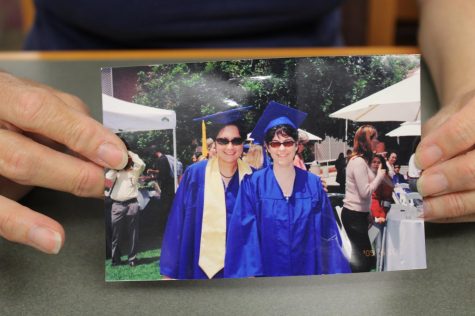 Daughter Lessa Pelayo-Lozada (left) and mother Laurie Pelayo (right) graduated together from El Camino in 2005. Lessa was recently elected president of the American Library Association.