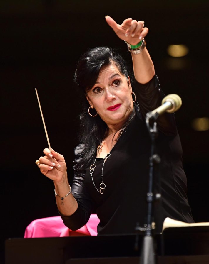 Joanna Medawar Nachef is the first female conductor of the Middle East. The Palos Verdes resident has been the director of choral activities at El Camino College since 1996. A native of Lebanon, she and her family came to the United States in 1975. (Gary Kohatsu | Warrior Life)