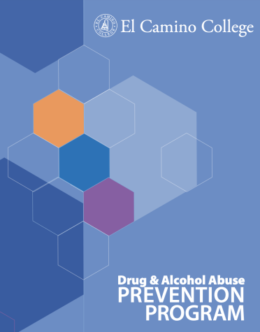 A screenshot of the Drug & Alcohol Prevention Program digital publication that is sent out to all in the El Camino College community. The publication features standards of prohibited conduct, descriptions of health risks involved with abuse and a list of programs both on and off campus to help assist those in need. (Igor Colonno | The Union)