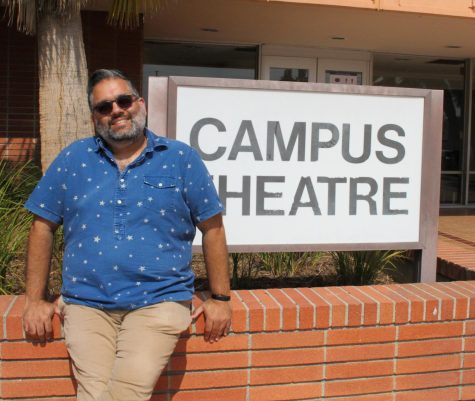 "Dear Harvey" director Nathan Singh poses for The Union in front of El Camino College campus theater during a rehearsal on Friday, Oct.7