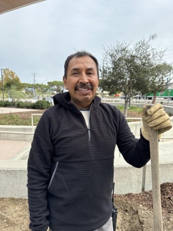 El Camino College groundskeeper Raul Hernandez has never bought a lottery ticket before since he feels that he can’t justify continually spending money on such things, but he would give the money to others, Wednesday Nov. 2 2022.