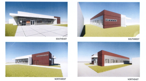 A screenshot of a model of the proposed Student Health Services Building at El Camino College.