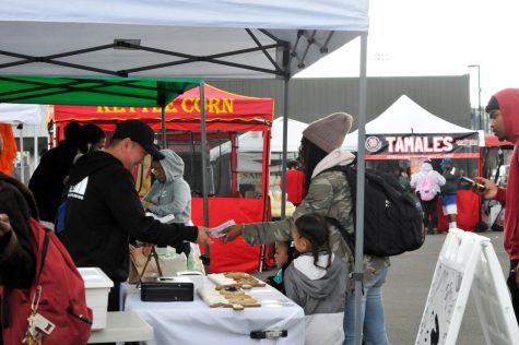 Compton Farmers Market provides service from Vendors every Wednesday from 3:00pm - 5:00pm and gives buyers access to several different payment forms in each transaction. (Taylor Sharp | The Union)