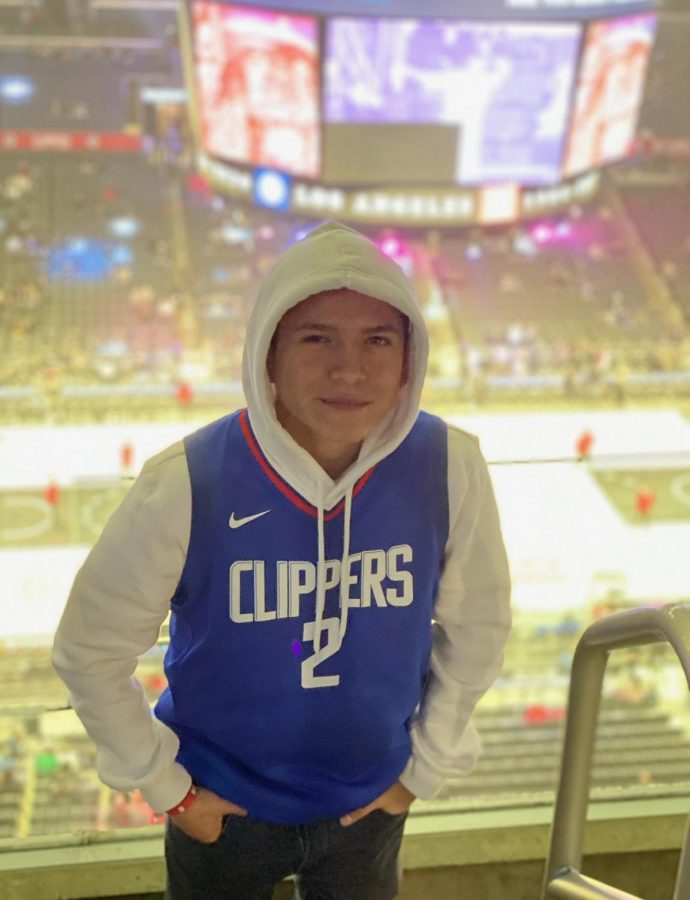 Jesus “Jesse” Chan attending a Clippers’ game in Los Angeles. Photo courtesy of Jesus “Jesse” Chan