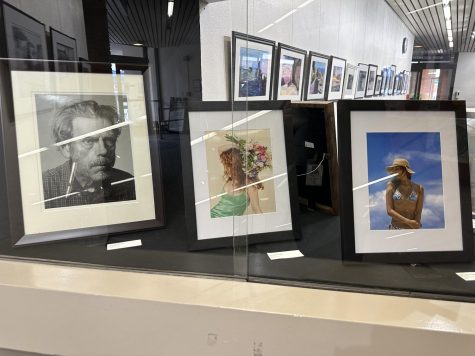 Digital photos by students in the El Camino College Photography Department on display for the Traces Photography Exhibition in the Schauerman Library, Thursday, April 27. The photos will continue to be on display in the library until Monday, May 8.