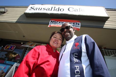 Owners Lucy Liampetchakul and Julius Obembe opened Sausalido Cafe in Torrance in April 2019. They have worked in the restaurant industry for 19 years. (Raphael Richardson | Warrior Life)
