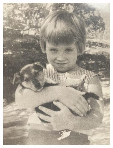 Kim McGill at age 4 begging for a puppy. (Photo courtesy of Kim McGill)