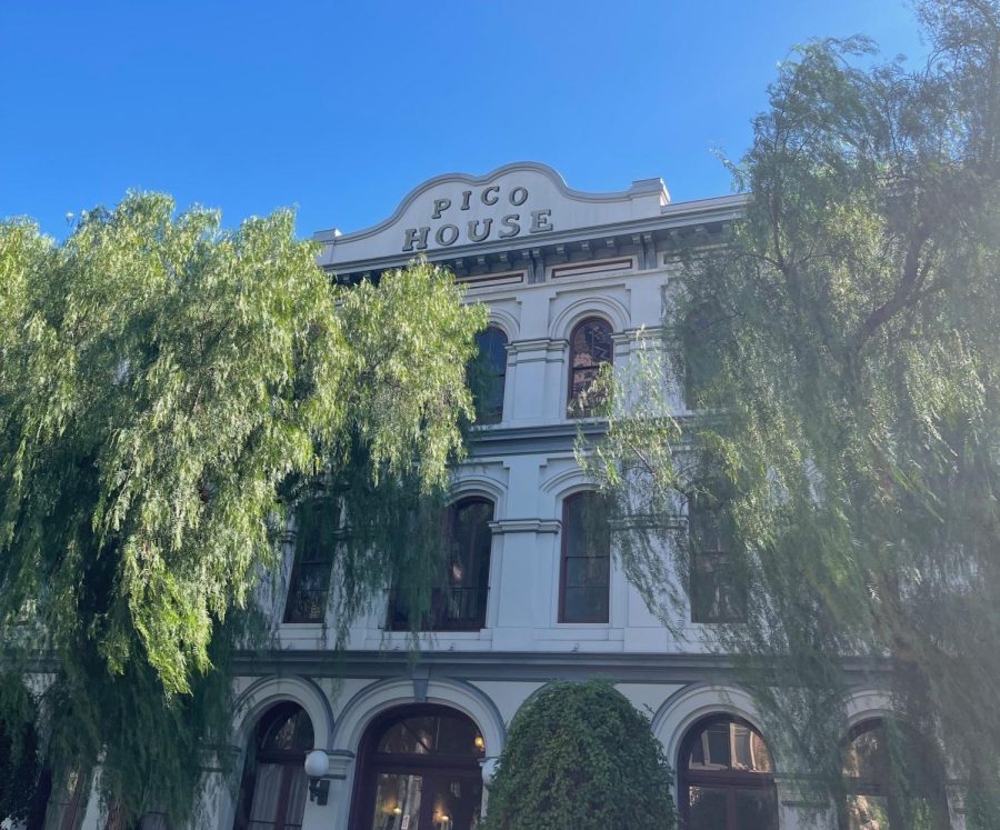 The Pico House located at 424 N. Main St. in Los Angeles, pictured here on Nov. 13, 2022, is the site where several vicious attacks occurred just outside the hotel’s entrance during the 1871 Chinese Massacre. (Kim McGill | Warrior Life)