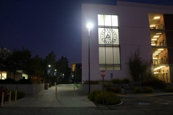 The EL Camino Math Business Allied Health (MBA) Building in the early hours of the morning on Sunday, Dec. 3.  (Delfino Camacho | The Union)