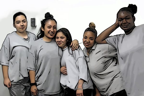 Teenagers incarcerated at Camp Scott in Santa Clarita, under the custody of the Los Angeles County Probation Department, on June 19, 2009. At the time, L.A. had the largest juvenile hall and youth prison system in the world. Community organizing forced the County to close Camp Scott in 2020 along with the closures of several other facilities. The community also won a commitment that youth in Los Angeles will no longer be under Probation supervision by 2025, but under the care of a new Department of Youth Development instead with a focus on ending youth detention and incarceration. Kim McGill | Warrior Life