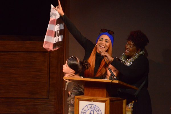 Students were given prizes for the "Bridal Design" competition. with audience participating by voting for there favorite styles for hair and nails.Dec.12. (Clarence Davis | The Union)