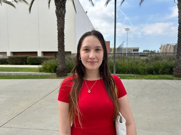 Psychology major Isabel Guandique, 19, plans to spend Valentine's Day with her boyfriend by having a pink food-themed picnic in Manhattan Beach and going to a church afterward to participate in Ash Wednesday. (Eddy Cermeno | The Union)