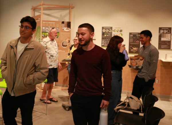 El Camino College students attend a lecture inside the Art Gallery on Wednesday, Feb. 28 at 1:30 p.m. (Joseph Ramirez | The Union)