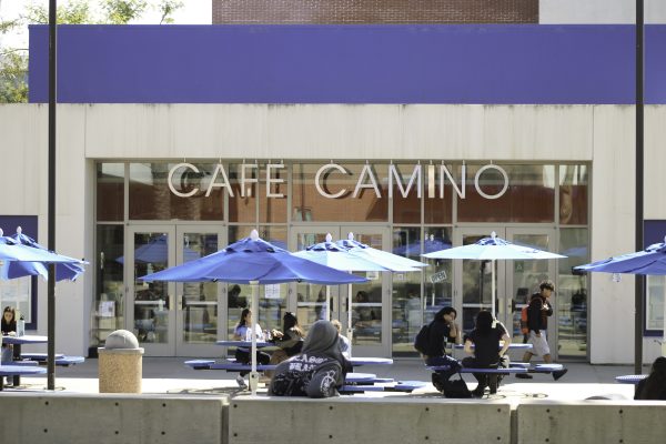 Located west of the Humanities Building on the northeast side of campus, Café Camino offers a place for El Camino College students to relax and recharge in between classes on Wednesday, Feb. 28 at 1:30 p.m. (Elsa Rosales | The Union)
