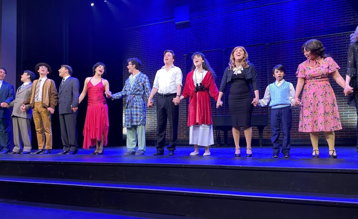 The+cast+of+Merrily+We+Roll+Along+sings+Our+Time+during+the+curtain+call+in+the+Sunday%2C+March+10+matinee+show+at+the+Campus+Theatre.+The+musical+will+continue+throughout+March%2C+with+tickets+available+at+the+Center+for+the+Arts+ticket+office+or+website.+%28Olivia+Sullivent+%7C+The+Union%29