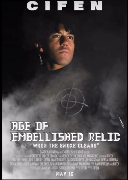 Poster for the film "When the Smoke Clears" which is the second episode of the "Age of Embellished Relic," an American independent crime series. The episode will premiere exclusively at the Gardena Cinema on Thursday, May 16. (Photo courtesy of Aamir Wells, El Camino College general music major, who helped work on the film)