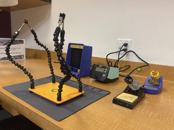 Drop-in workshop hours are provided daily for students who want to learn how to use the soldering stations. The Makerspace provides a variety of materials needed for soldering.