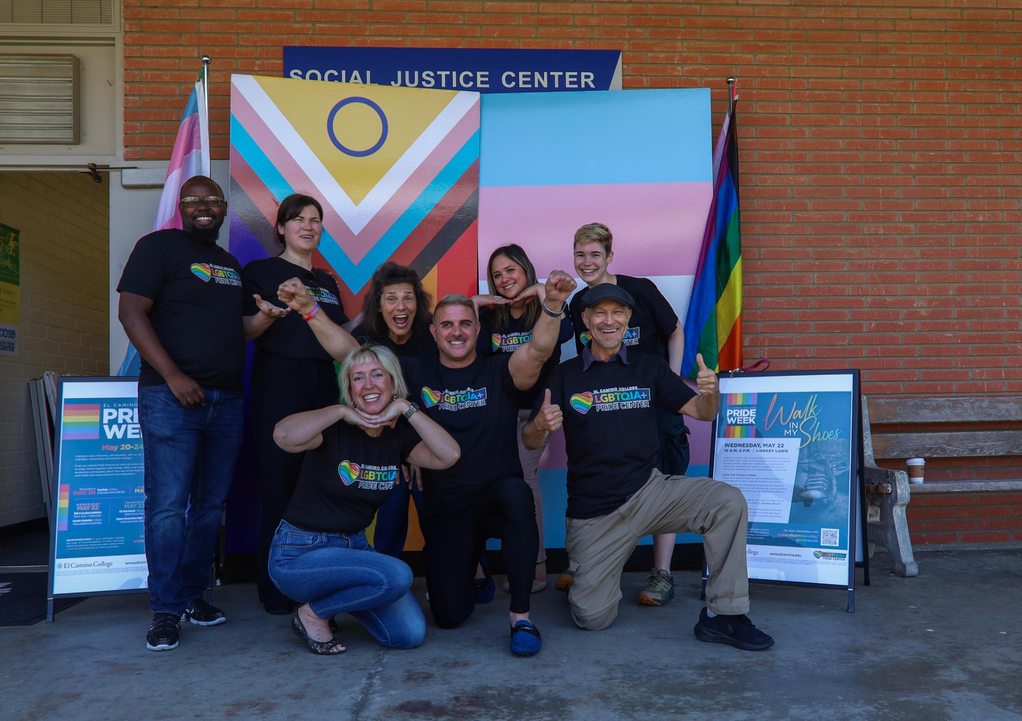 Representatives from El Camino Colleges Pride Center. (Dayana Rodriguez | Warrior Life)