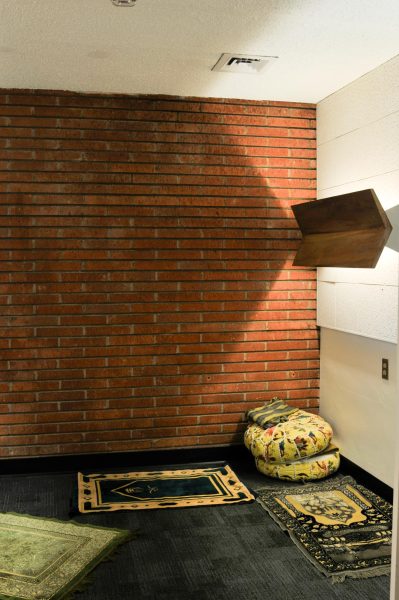 The Meditation and Interfaith Prayer Room is located in the West Reading Room of the Schauerman Library at El Camino College. Once an empty space, library staff over time decided to transform the space into a prayer and meditation room, after several Muslim students inquired about a place to pray. (Argentina Talley l The Union)