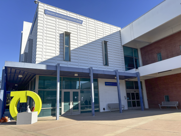 The front of the Industry and Technology Education Center will be named "Industry Technology and Design Education Center" in fall of 2025. (Greg Fontanilla | The Union)