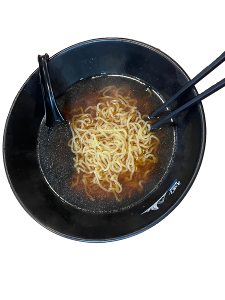 Eboshi Ramen. Comes with green onions, an egg, bamboo shoots and chashu.