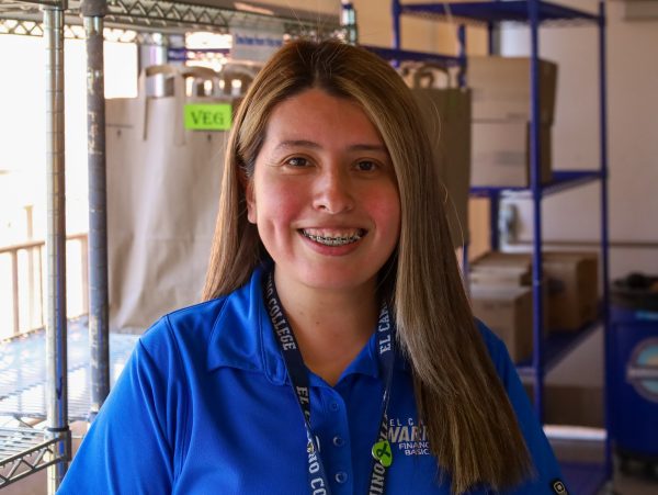 Jocelyn Rivera, student services specialist, is seen during the Harvest Festival. Rivera has managed the Warrior Pantry since July 2024. (Justin Coleman | The Union)